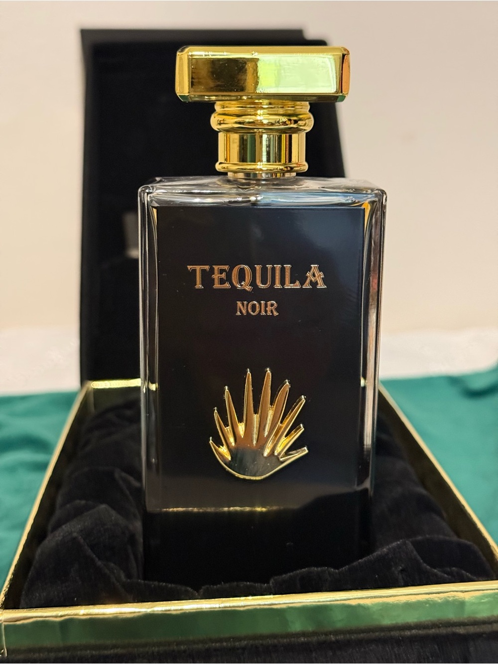 Tequila Noir Perfume Bottle - Black & Gold